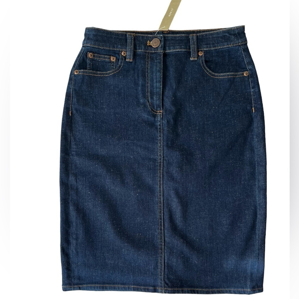 J CREW Pensil Indigo Denim Jean Skirt. Size 26.
